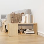 vidaXL Meuble TV Chêne sonoma 80x24x32 cm Aggloméré