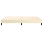 vidaXL Cadre de lit sans matelas crème 200x200 cm similicuir