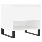 vidaXL Tables basses 2 Pièces blanc 50x46x50 cm bois d'ingénierie