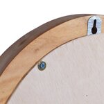 vidaXL Miroir mural 40 cm Teck Rond