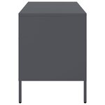 vidaXL Meuble TV anthracite 68x39x50 5 cm acier laminé à froid