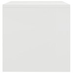 vidaXL Table de chevet Blanc 40x30x30 cm Bois d'ingénierie
