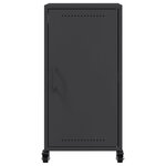 vidaXL Buffet noir 36x39x72 cm acier