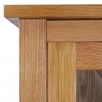 vidaXL Bibliothèque avec 4 portes 90x35x200 cm Bois de chêne et verre