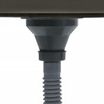 vidaXL Évier de cuisine fait main Noir Acier inoxydable