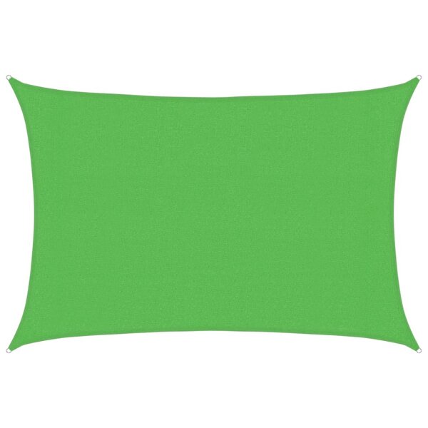 vidaXL Voile d'ombrage 160 g/m² Vert clair 3x4 5 m PEHD