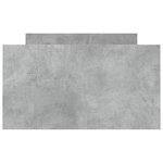 vidaXL Cadre de lit tête de lit et pied de lit gris béton 90x190 cm