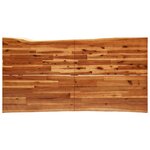 vidaXL Table à manger 160x80x75 cm bois d'acacia solide à bord vif
