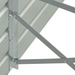vidaXL Lit surélevé de jardin Acier galvanisé 600x80x45 cm Gris