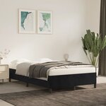 vidaXL Cadre de lit sans matelas noir 120x190 cm velours