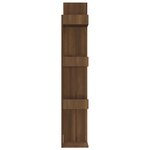 vidaXL Bibliothèque Chêne marron 86x25 5x140 cm Bois d'ingénierie