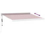 vidaXL Auvent rétractable automatique bordeaux 300x250 cm