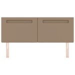 vidaXL Tête de lit design simple cappuccino 140 cm en simili cuir