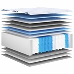 vidaXL Matelas à ressorts ensachés moyen 70x200 cm
