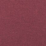 vidaXL Chaise de relaxation avec tabouret Rouge bordeaux Tissu