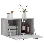 vidaXL Armoire murale Sonoma gris 60x36 5x35 cm Bois d'ingénierie