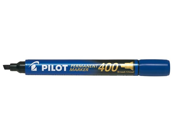 Marqueur Permanent SCA 400 Pte Biseau Large Bleu PILOT