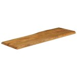 vidaXL Dessus de table 110x40x2 5 cm bord vivant bois massif manguier