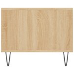 vidaXL Table basse chêne sonoma 90x50x40 cm bois d'ingénierie