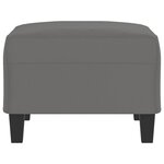 vidaXL Repose-pied Gris foncé 70x55x41 cm Tissu microfibre