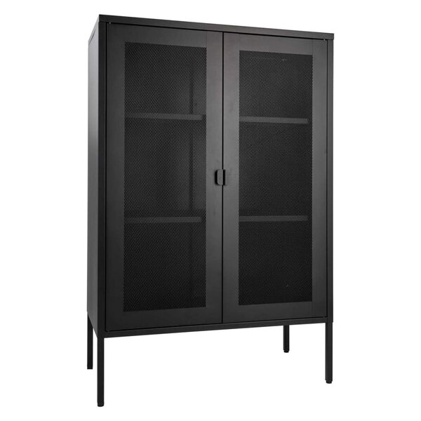 House Nordic Vitrine Anna avec porte en maille Noir