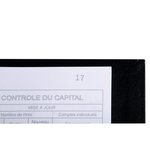 Reliure Registre 32x26cm 4 Anneaux Avec Recharge De 100 Feuillets Imprimés - Mouvements De Titre - Noir - Exacompta