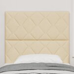 Tête de lit LED vidaXL Design Blocs Diamants Crème 90 cm Tissu