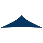 vidaXL Voile de parasol Tissu Oxford triangulaire 3x3x4 24 m Bleu