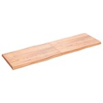 vidaXL Dessus de table bois massif traité bordure assortie