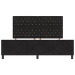 Lit vidaXL Noir 180x200 cm Velours