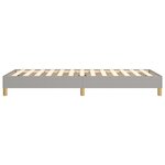 vidaXL Cadre de lit sans matelas gris clair 90x200 cm tissu