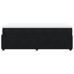 vidaXL Sommier à lattes de lit avec matelas Noir 90x200 cm Velours