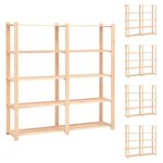 vidaXL Étagères de rangement à 5 niveaux 5Pièces 170x38x170 cm Pin 500 kg
