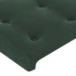 vidaXL Sommier à lattes de lit avec matelas et LED Vert foncé 80x200cm
