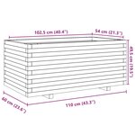 vidaXL Jardinière 110x60x49 5 cm bois massif de douglas