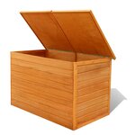 vidaXL Boîte de rangement de jardin 126 x 72 x 72 cm Bois