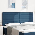vidaXL Tête de Lit Design Lignes Bleues 200 cm Tissu