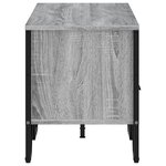vidaXL Meuble TV sonoma gris 122x34x41 cm bois d'ingénierie