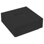vidaXL Table basse noir 100x100x40 cm bois d'ingénierie