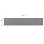 vidaXL Tapis de couloir Gris foncé 50x300 cm