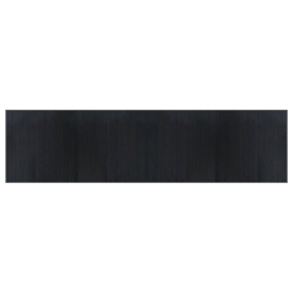 vidaXL Tapis rectangulaire gris 100x400 cm bambou