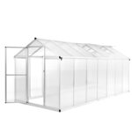 vidaXL Serre Aluminium 421x190x195 cm 15 6 m³