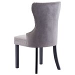 vidaXL Chaises à manger lot de 6 gris velours