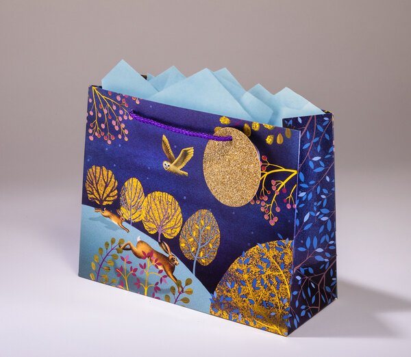 Sac cadeau lièvre mmhzl 25 x h 20 paysage