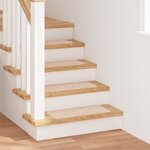 Tapis d'escalier vidaXL avec support en latex Crème 25x60 cm