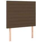 vidaXL Sommier à lattes de lit avec matelas Marron foncé 80x200 cm