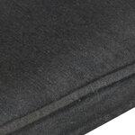 vidaXL Chaise à oreilles Noir Toile