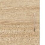 vidaXL Meuble TV chêne sonoma 102x30x37 5 cm bois d'ingénierie