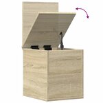 vidaXL Boîte de rangement chêne sonoma 30x35x35 cm bois d'ingénierie