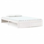 vidaXL Cadre de lit sans matelas blanc bois massif 120x190 cm